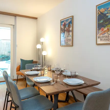 Cozy Duplex Garden & Family Comfort Санкт-Мориц